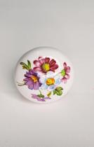 Puxador De Porcelana Cerâmica Provençal Redondo Estampado Floral Gaveta Armário 32mm Puxador De Porcelana Cerâmica Provençal Redondo Estampado Floral Gaveta Armário 32mm