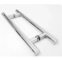 Puxador de Porta 45 cm Inox 304 para Porta de Vidro Madeira