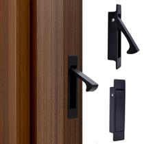 Puxador de Porta de Embutir Dontay Edge Pull em Aço Inoxidável Fosco Puxador de Porta de Embutir Dontay Edge Pull em Aço Inoxidável Fosco