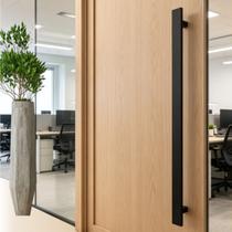 Puxador de Porta Duplo Inox Preto Fosco 40cm Perseu Portas De Vidro, Correr, Pivotante Grego Metal Puxador de Porta Duplo Inox Preto Fosco 40cm Perseu Portas De Vidro, Correr, Pivotante Grego Metal