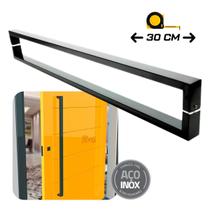 Puxador de Porta Greco 30 cm Preto Fosco Puxador de Porta Greco 30 cm Preto Fosco