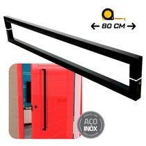 Puxador de Porta Slin 80 cm Preto Fosco Puxador de Porta Slin 80 cm Preto Fosco