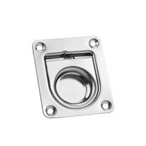 Puxador de Tampa em Aço Inox 65 x 55 mm Para Barcos Lanchas - REI MARINE