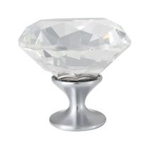 Puxador Diamante Di Cristallo Cromado 40mm JAD1102 - Jador
