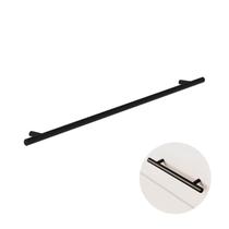 Puxador Dísia 320 Mm Haste Redondo Inox Preto
