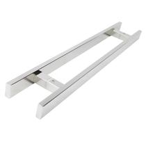 Puxador Duplo Barra Chata Reto Inox Acabamento 150cm Puxador Duplo Barra Chata Reto Inox Acabamento 150cm