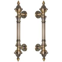 Puxador Duplo Classic 335mm Bronze Antigo Porta Pivotante Correr Passagem Madeira Vidro Colonial Clássico Rústico - Máxima Metais Puxador Duplo Classic 335mm Bronze Antigo Porta Pivotante Correr Passagem Madeira Vidro Colonial Clássico Rústico - Máxima Metais
