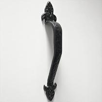 Puxador Duplo Colonial Ferro Fundido Lyon Preto Fosco 280mm Industrial Medieval Rancho Sítio Puxador Duplo Colonial Ferro Fundido Lyon Preto Fosco 280mm Industrial Medieval Rancho Sítio