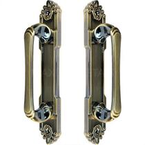 Puxador Duplo Colonial Porta Correr Madeira Rústico 220Mm