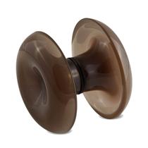 Puxador Duplo Concha Grande Resina Bronze P/ Porta De Vidro
