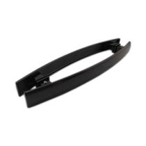 Puxador duplo curvo 40x30cm para porta de vidro e portão - Preto
