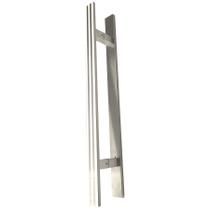 Puxador Duplo DF 926-Inox 202 - Polido/Escovado - 60 cm