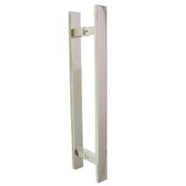 Puxador Duplo DF 933-Inox 202 - Escovado - 20 cm