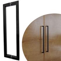 Puxador Duplo DF 992 - Preto - 40 cm