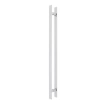 Puxador duplo dh1003 inox escovado bskf