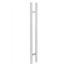 Puxador duplo dh1003 inox polido bskf