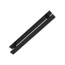 Puxador Duplo Eco Planus Aluminio Preto Geris Puxador Duplo Eco Planus Aluminio Preto Geris