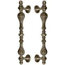 Puxador Duplo Florence 430mm Bronze Antigo Porta Pivotante Correr Passagem Madeira Vidro Colonial Clássico Rústico - Máxima Metais Puxador Duplo Florence 430mm Bronze Antigo Porta Pivotante Correr Passagem Madeira Vidro Colonial Clássico Rústico - Máxima Metais