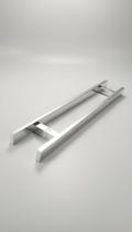 Puxador Duplo Inox 60cm Retangular