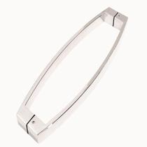 Puxador Duplo Inox Polido Brilhante Arqueado 43 Cm Puxador Duplo Inox Polido Brilhante Arqueado 43 Cm