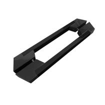 Puxador Duplo Let Aluminio Preto Geris Puxador Duplo Let Aluminio Preto Geris