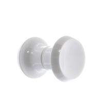 Puxador duplo redondo de resina para porta de vidro branco médio Puxador duplo redondo de resina para porta de vidro branco médio