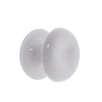 Puxador duplo redondo de resina para porta de vidro branco médio Puxador duplo redondo de resina para porta de vidro branco médio