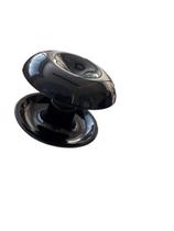 Puxador duplo redondo de resina para porta de vidro preto grande Puxador duplo redondo de resina para porta de vidro preto grande