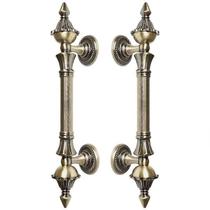 Puxador Duplo Rústico 260mm Bronze Antigo Máxima Metais Puxador Duplo Rústico 260mm Bronze Antigo Máxima Metais