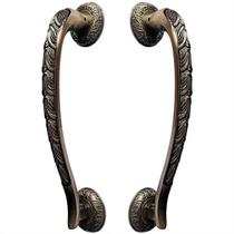 Puxador Duplo Stylus Bronze Antigo 300Mm Porta Pivotante