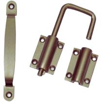 Puxador e Trinco p/ Porta Camarão - Bronze