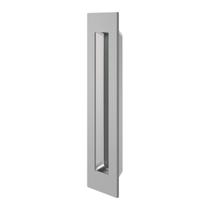 Puxador Embutir Porta De Madeira Modelo Concha Quadrada Inox