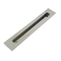 Puxador Embutir Porta De Madeira Modelo Concha Quadrada Inox