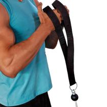 Puxador Fita De Tríceps Com Pegada Corda Pulley Academia Nilon Musculação Fitness Alça Biceps Pilates Profissional