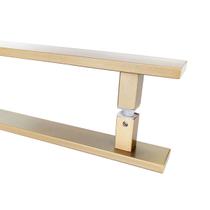 Puxador Flat Aço Inox 1 Metro Dourado Champanhe