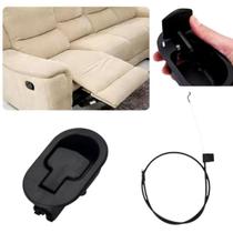 Puxador Gatilho Lateral Para Sofá E Poltrona Reclinável Com Cabo 97cm Peça De Substituição Prática Instalação Fácil Durável E Pronta Entrega Rápida