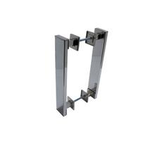 Puxador Genebra Duplo Cromado 30 Cm P/ Porta Residencial Puxador Genebra Duplo Cromado 30 Cm P/ Porta Residencial