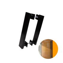 Puxador Genebra Duplo Preto Acetinado 30 Cm P Porta Residencial Puxador Genebra Duplo Preto Acetinado 30 Cm P Porta Residencial