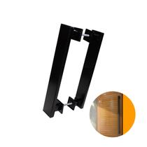 Puxador Genebra Duplo Preto Acetinado 60 Cm P Porta Residencial Puxador Genebra Duplo Preto Acetinado 60 Cm P Porta Residencial