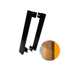 Puxador Genebra Duplo Preto Acetinado 80 Cm P Porta Residencial Puxador Genebra Duplo Preto Acetinado 80 Cm P Porta Residencial