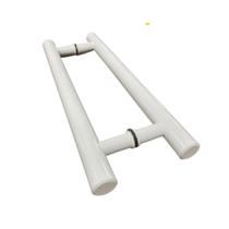 Puxador H Tubular Duplo para Portas 30x40cm de Alumínio - Alumínios Cometa Puxador H Tubular Duplo para Portas 30x40cm de Alumínio - Alumínios Cometa