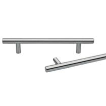 Puxador Haste Redondo Aço Inox Polido 128mm Gavetas 07 Un