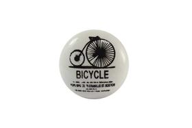 Puxador Indiano de Cerâmica Branco Detalhe Bicycle - VE