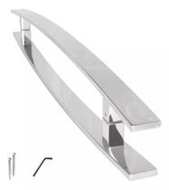 Puxador Inox Barra Chata Curvo 40x10mm 80CM Ganox