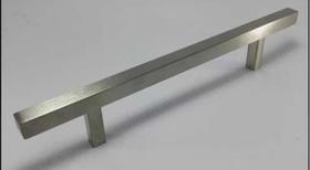 Puxador Inox Haste Quadrado Escovado FuraÃÃo 16 Cm 20 PeÃas