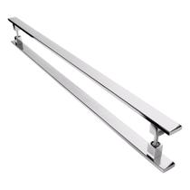 Puxador Inox Para Porta Pivotante Madeira Vidro 30 Cm