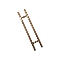 Puxador Inox Porta Portão Vidro Madeira Dourado Gold 60cm Puxador Inox Porta Portão Vidro Madeira Dourado Gold 60cm