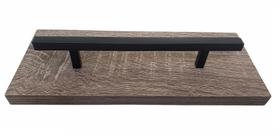 Puxador Moveis Haste Quadrado Inox Preto 128 - 1