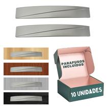 Puxador Ozzi 128mm Armário/gaveta Cinza - 10 Unidades