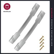 Puxador P&J Mariana 128mm Aluf ABS Kit com 2 Unidades - Código 532509